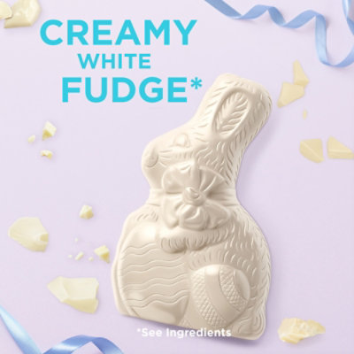 RUSSELL STOVER Easter Solid White Fudge Easter Bunny - 3 Oz - Image 2