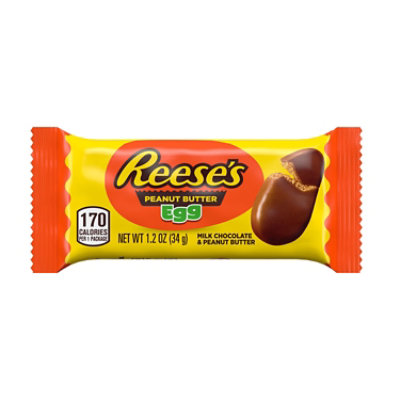 Reeses Milk Chocolate Peanut Butter Egg Easter Candy Pack - 1.2 Oz - Image 1