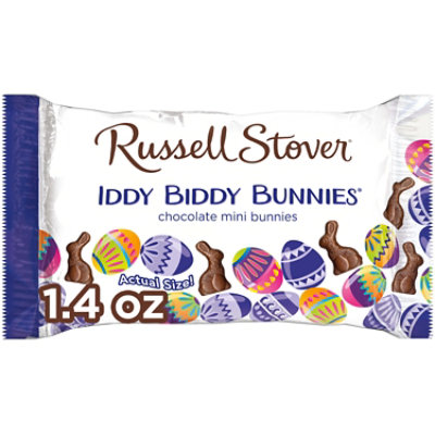 RUSSELL STOVER Easter Iddy Biddy Milk Chocolate Bunnies Bag - 1.4 Oz - Image 1