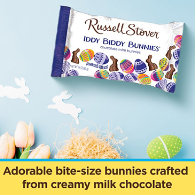 RUSSELL STOVER Easter Iddy Biddy Milk Chocolate Bunnies Bag - 1.4 Oz - Image 4