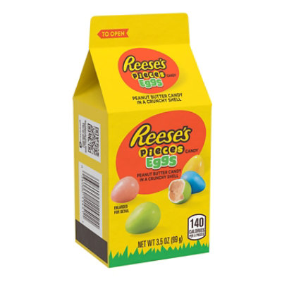 Reeses Pieces Peanut Butter Eggs Easter Candy Carton - 3.5 Oz - Image 1