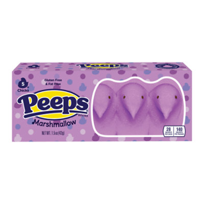 Peeps Lavender Marshmallow Chicks Easter Candy - 1.5 Oz