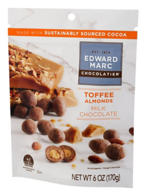 Edward Marc Milk Chocolate Toffee Almonds - 6 OZ - Image 4