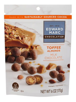 Edward Marc Milk Chocolate Toffee Almonds - 6 OZ - Image 6