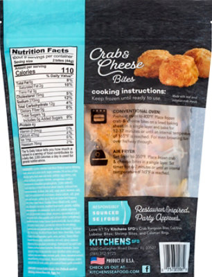 Kitchens Seafood Crab & Cheese Bites - 15 OZ - Image 6