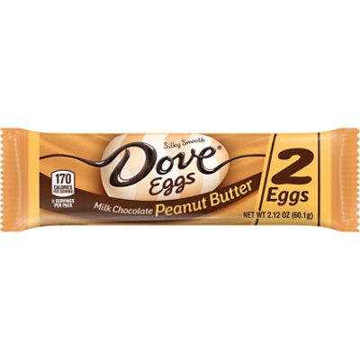 Dove Chocolate Candy Milk Chocolate Peanut Butter Easter Egg - 2.12 Oz