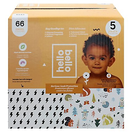 Hello Bello Club Box Diapers - Bolt Babes & Woodland Animals - 66 CT - Image 3