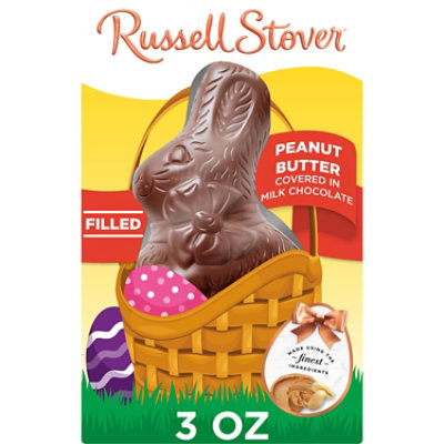 RUSSELL STOVER Easter Peanut Butter Milk Chocolate Easter Bunny - 3 Oz - Image 1