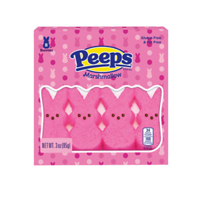 Peeps Pink Marshmallow Bunnies Easter Candy - 3.0 Oz