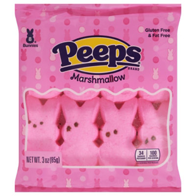 Peeps Pink Marshmallow Bunnies Easter Candy - 3.0 Oz - Image 2