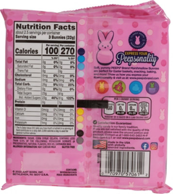 Peeps Pink Marshmallow Bunnies Easter Candy - 3.0 Oz - Image 5