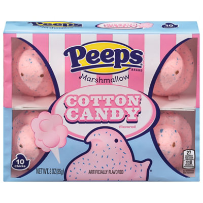 Peeps Cotton Candy Flavored Marshmallow Chicks Easter Candy - 3.0 Oz - Image 1