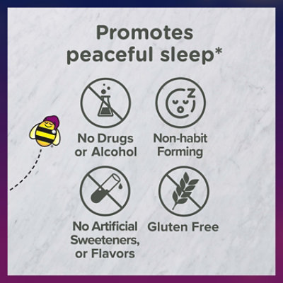 Zarbee's Kids Sleep Gummies With Melatonin Drug Free Non Habit Forming Natural Berry - 50 Count - Image 3