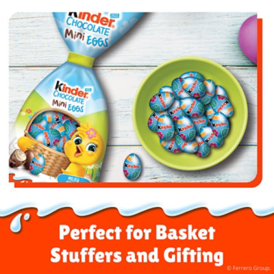 Kinder Mini Eggs Individually Wrapped Chocolate Candy Easter Basket Stuffers for Kids - 3.5 Oz - Image 2