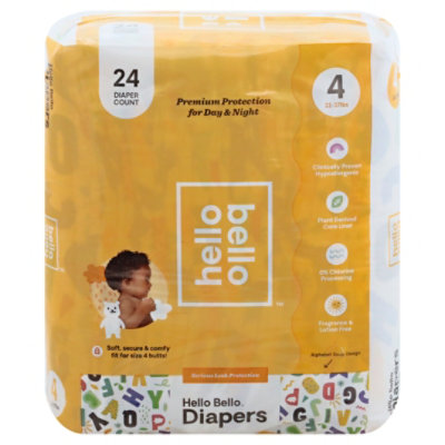 Hello Bello Jumbo Diaper Alphabet Soup-gn Size 4 - 23 CT - Image 3