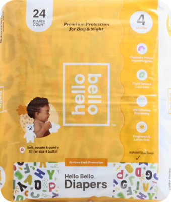 Hello Bello Jumbo Diaper Alphabet Soup-gn Size 4 - 23 CT - Image 2
