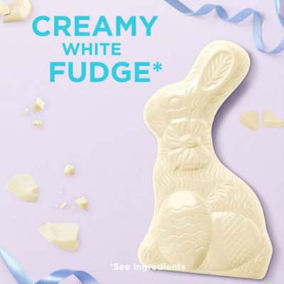 RUSSELL STOVER Easter Solid White Fudge Easter Bunny - 7 Oz - Image 2
