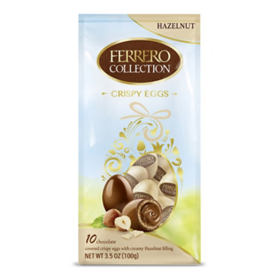 Ferrero Collection Crispy Hazelnut Eggs 10 Eggs Individually Wrapped for Easter Baskets - 3.5 Oz - Image 1
