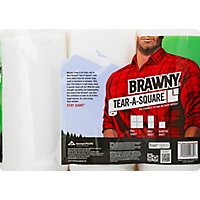 Brawny Paper Towels White Tear A Square Sheets 3 Extra Large Rolls - 3 RL - Image 4