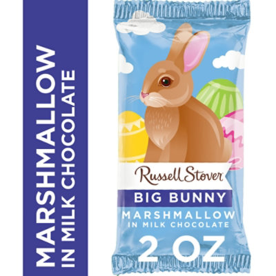 RUSSELL STOVER Easter Marshmallow Milk Chocolate Big Easter Bunny - 2 Oz