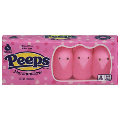 Peeps Pink Marshmallow Chicks Easter Candy - 1.5 Oz - Image 2