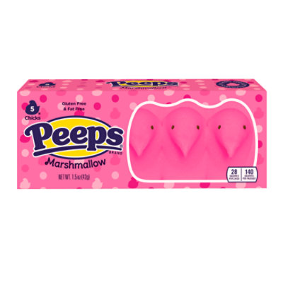 Peeps Pink Marshmallow Chicks Easter Candy - 1.5 Oz - Image 1