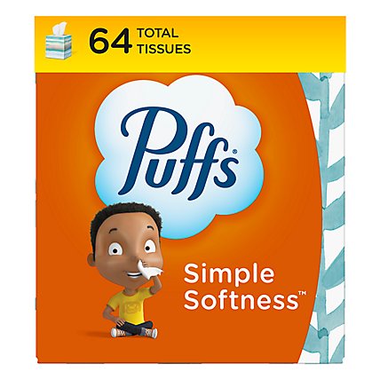 Puffs Simple Softness Non-Lotion Facial Tissue - 64 Count - Image 2