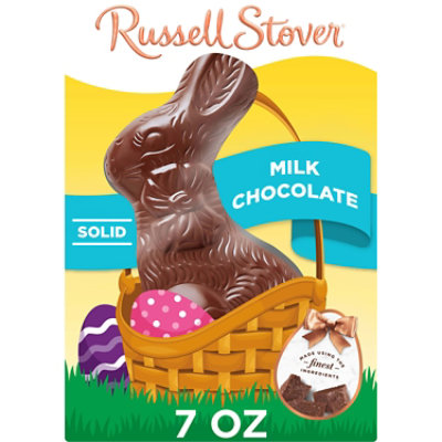 RUSSELL STOVER Easter Solid Milk Chocolate Easter Bunny - 7 Oz - Image 1