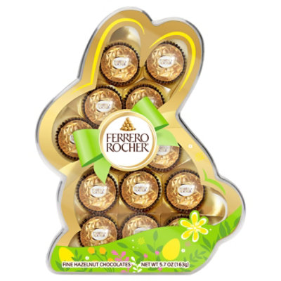 Ferrero Rocher Bunny Fine Hazelnut Chocolate 13 Count - 5.7 Oz