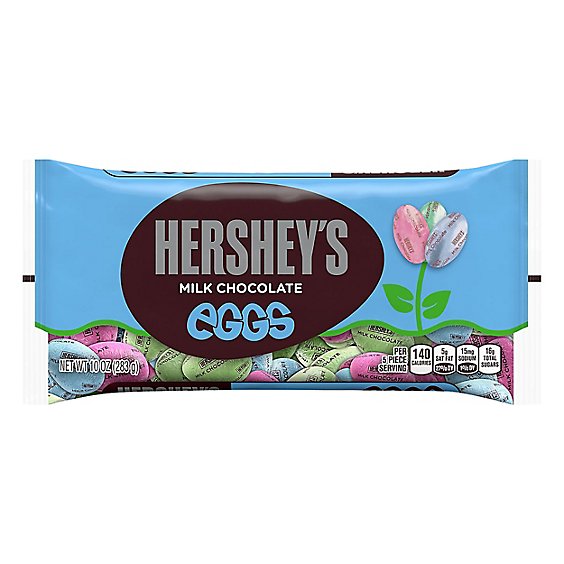 Hersheys Mlk Chocolate Solid Eggs - 10 OZ