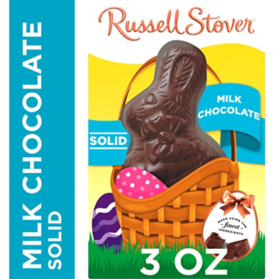 RUSSELL STOVER Easter Solid Milk Chocolate Easter Bunny - 3 Oz