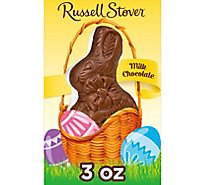 Russell Stover Solid Milk Chocolate Flat Rabbit - 3 OZ