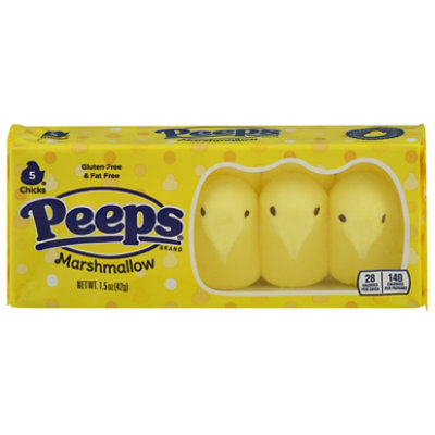 Peeps Yellow Marshmallow Chicks Easter Candy - 1.5 Oz - Image 2