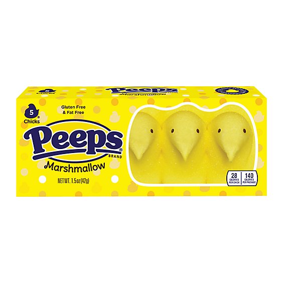 Peeps Yellow Marshmallow Chicks Easter Candy - 1.5 Oz