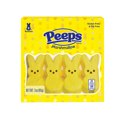 Peeps Yellow Marshmallow Bunnies Easter Candy - 3.0 Oz