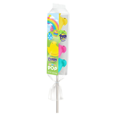 Peeps Marshmallow Chicks Rainbow Pop Easter Candy - 1.4 Oz