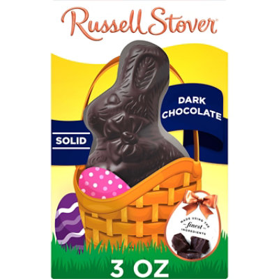 RUSSELL STOVER Easter Solid Dark Chocolate Easter Bunny - 3 Oz - Image 2