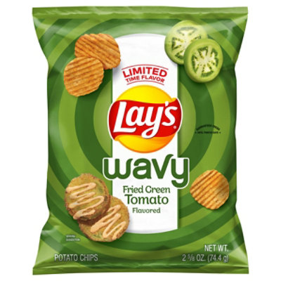 Lays Wavy Potato Chips Fried Green Tomato - 2.625 OZ - Image 2