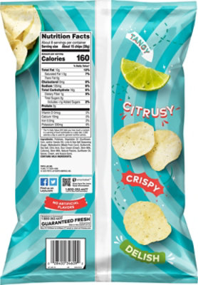 Lays Lime & Sea Salt Potato Chips - 7.75 OZ - Image 5
