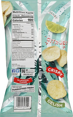 Lays Lime & Sea Salt Potato Chips - 7.75 OZ - Image 2