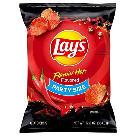 Lays Party Size Flamin Hot Potato Chip - 12.5 OZ