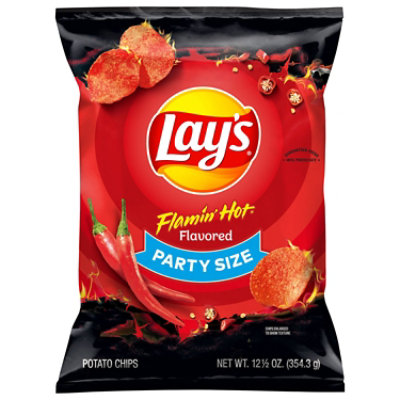 Lays Party Size Flamin Hot Potato Chip - 12.5 OZ