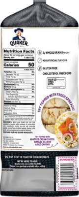 quaker rice cakes nutrition information