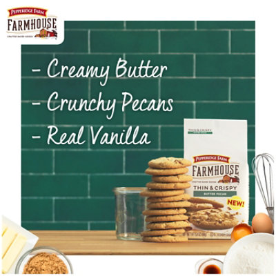 Pepperidge Farm Farmhouse Thin & Crispy Butter Pecan Cookies - 5.9 Oz - Image 2