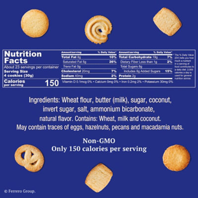 Royal Dansk Danish Butter Cookies Original Assortment Made with Real Butter Recyclable Tin - 24 Oz - Image 3