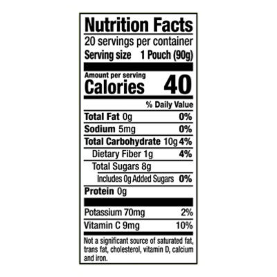 Motts Apple Sauce Unsweetened Pouch - 20-3.2 OZ - Image 4