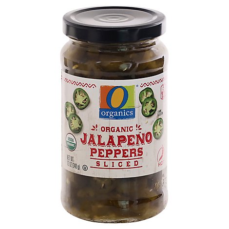 O Organics Jalapeno Peppers Sliced - 12 OZ