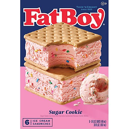 FatBoy Sugar Cookie Ice Cream Sandwich - 6-5 Fl. Oz. - Image 6