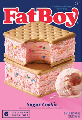 FatBoy Sugar Cookie Ice Cream Sandwich - 6-5 Fl. Oz. - Image 4