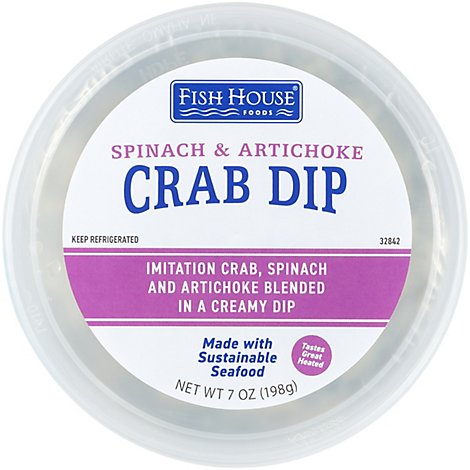 Fish House Foods Imitation Crab And Spinach Artichoke Dip - 7 Oz